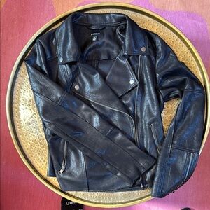 Black Faux Leather Jacket